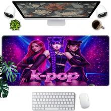 1x K-Pop Idol Group/Music Ensemble Themed Gaming Mouse Pad & Keyboard Mat - Compatible With PC Computers. This Protective Desk Mat Features A Durable, Non-Slip Base And High-Definition Printing. A Perfect Desk Accessory For The Office Or Laptop Workspace - An Ideal Gift For Gamers And K-Pop Enthusiasts Alike. - Mouse Pad - View 9