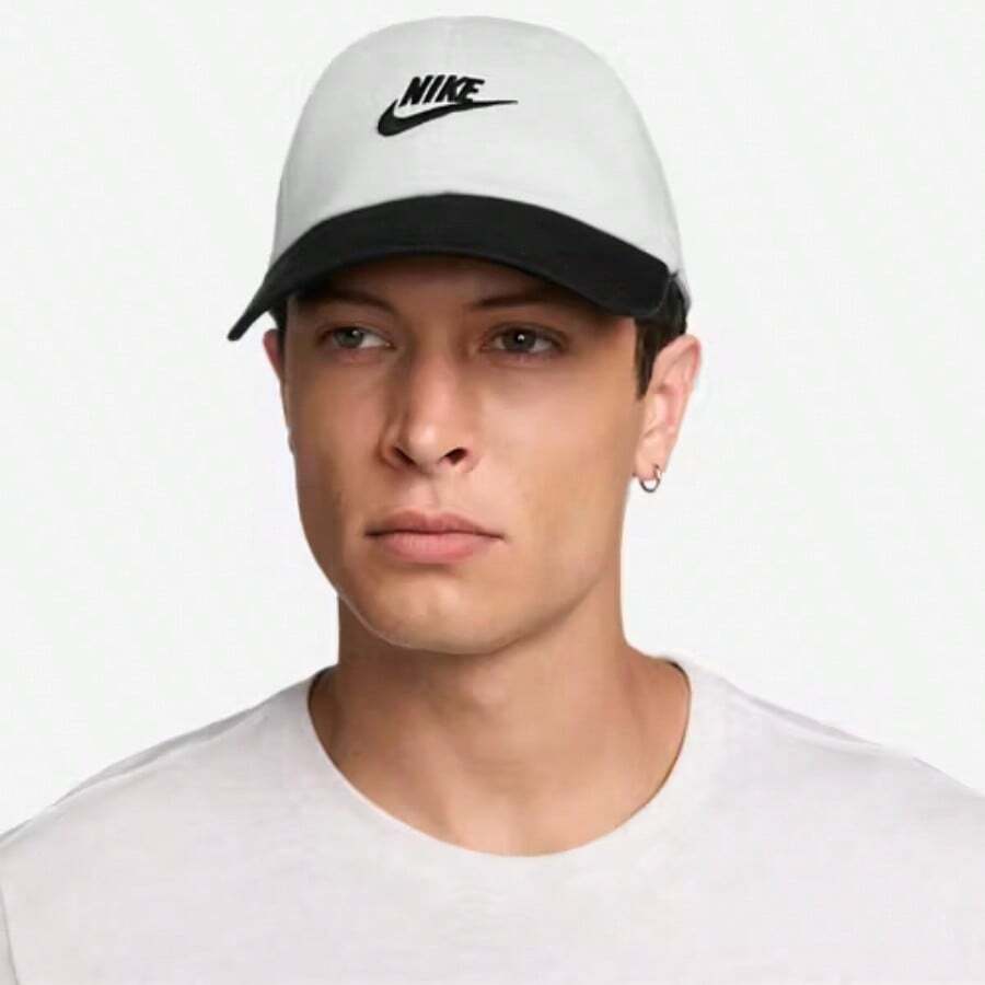 Nike Club H86 Adjustable Cap White/Black FB5368-101 - White and Black - View 1