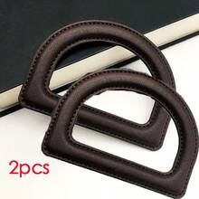 2 pièces Sangles en PU - Poignées élégantes en D-Ring, crème, marron et marine, pour la fabrication de sacs et de portefeuilles DIY, poignées en PU artisanales , Sangles en D-Ring , Sangles en PU durables, sangle de bandoulière, fournitures pour la fabrication de portefeuilles DIY - Nouveau modèle - Voir 12