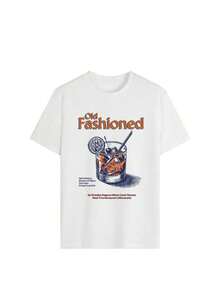 Camisetas manga corta mujer ¡Nueva Camiseta Manga Corta Unisex Estampada, Cuello Redondo Holgado, Cómoda y Ligera. Ideal para Oficina, Escuela o Salidas, Versátil para Parejas y Uso Diario - Blanco - Ver 2