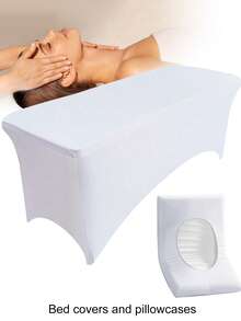 Bộ 1 tấm phủ giường massage thẩm mỹ viện dài 1,8m kèm vỏ gối dùng một lần - Bộ vệ sinh, Tấm phủ giường co giãn cho giường nối mi, Thích hợp cho giường nối mi, thẩm mỹ viện. - Nhiều màu - Xem 9
