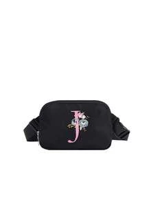 1pc Girls Waist Bag, Fashion Crossbody Waist Bag With Adjustable Strap, Suitable For Daily, Outdoor, Travel, Hiking, Running, Cycling, Portable And Ideal Gift - Black - View 20