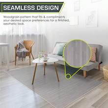 ProsourceFit Wood Grain Puzzle Mat 1/2-in 6 EVA Foam Interlocking Floor Tiles 24SQ FT for Secure Indoor Room Workout Flooring and Playmat - Gris Pizarra - Ver 4