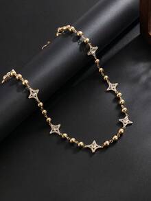 1 chiếc dây xích quần nam hình ngôi sao bốn cánh đính đá CCB phong cách Hip Hop, phù hợp cho các bữa tiệc Rock, Punk, chụp ảnh đường phố, mặc hàng ngày, hẹn hò đôi, quà tặng trang sức đa năng cho nam giới trong các dịp lễ. - Chuỗi quần - Xem 10
