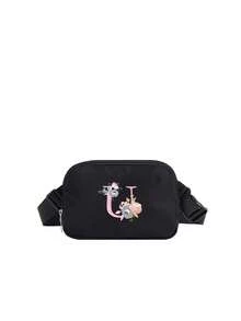 1pc Girls Waist Bag, Fashion Crossbody Waist Bag With Adjustable Strap, Suitable For Daily, Outdoor, Travel, Hiking, Running, Cycling, Portable And Ideal Gift - Black - View 8