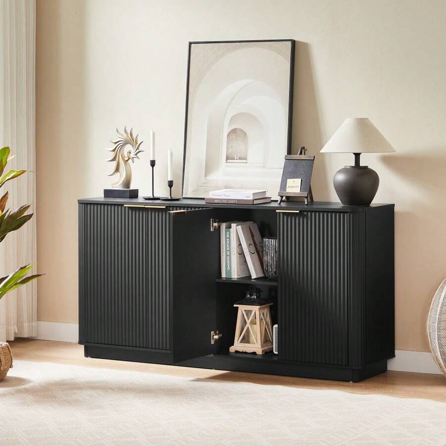 Storage Cabinets - Black - View 1