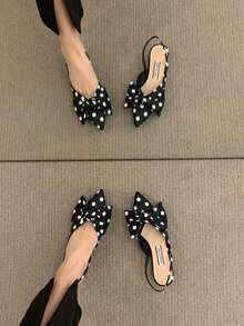 Women Flats - Polka Dots - View 6