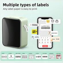 Marklife Thermal Label Printer P15,Mini Protable Bluetooth Self-Adhesive Label Printer,Wireless Sticker Maker Printer,Barcode Label Maker,Used For School Office Kitchen Business,To Tag Price/Gift/Diy Creative/Marking/Thank You Cards - Multicolor - View 3