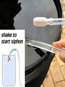 手动自吸虹吸泵，利用物理惯性排水，无需电力。适用于花园水管排水，可用于游泳池清洁、鱼缸换水和水族箱维护。春季园艺工具，实用家居礼品，父亲节/生日礼物之选。 - 均碼 - 查看 2