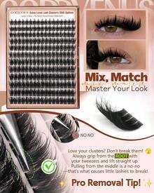 [Lowest Price In 30 Days]Goddvenus Manga Lash Clusters With Spikes Wispy Cluster Eyelash Extensions Fluffy Anime Eyelashes Clusters Reusable Faux Mink Fairy Individual Lash Extension (D Curve 12-18mm 204 Pieces) - 帶有尖刺的漫畫集群 - 查看 7