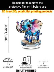 1 món đồ trang trí hình mèo pha lê mộng mơ, tấm acrylic in 2D, đồ trang trí để bàn bằng nhựa, quà tặng kỷ niệm, đồ trang trí nhà đa năng, lý tưởng cho quà tặng Ngày Valentine và các ngày lễ, quà tặng cho người yêu mèo, trang trí nhà cửa và sân vườn. - đầy màu sắc - Xem 10