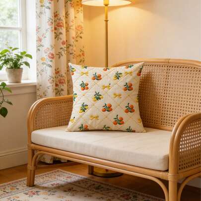 1个柔软短绒抱枕套，45*45厘米 - 紫色花朵和蝴蝶图案，适用于客厅、卧室、办公室装饰（不含枕芯），优雅的花卉蝴蝶抱枕套 | 紫色花朵和彩色蝴蝶 | 耐用装饰枕