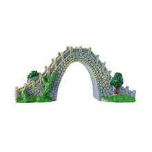 Resin Stone Bridge Aquarium Decor, Adds Classic Charm To Fish Tank And Provides Hiding Place For Fish - A - View 4