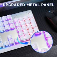 ATTACK SHARK Freedom Lang M104 3-Mode Wireless RGB Backlit 102-Key Aluminum Alloy Keyboard - Multicolor - View 8