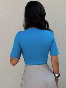 Women Tops - Blue - View 2