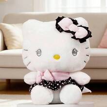 Miniso Piano Lamb básico/estilo de lazo de Sanrio y Hello Kitty Rose Date y Hello Kitty sentado de 8 pulgadas estilo de lazo, relleno de alta elasticidad resistente al desprendimiento, características bordadas exquisitas, regalo para la mejor amiga, adorno/coleccionable para el hogar, regalo atmosférico (1 pieza) - Multicolor - Ver 7