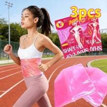 Bộ 3 đai giảm cân ra mồ hôi giúp định hình vòng eo, đai xông hơi ra mồ hôi tái sử dụng, nâng bụng, làm phẳng bụng, đai định hình vòng eo, giúp thon gọn cơ thể. - Nhiều màu - Xem 4