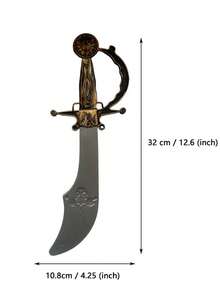 Un ensemble de 4 pièces (couteau de pirate, foulard, cache-œil, sac de pièces d'or de pirate) de accessoires de jeu de rôle de pirate, convenant pour le jeu de rôle, les accessoires de costume de pirate, les accessoires pour la prise de photos, les accessoires de costume de fête et les cadeaux de festival. - Multicolore - Voir 4