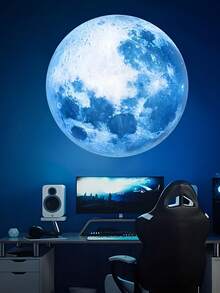 [月球投影燈] 行星月球投影儀 - 夜燈投影燈，360度旋轉 - 月球、地球、水星、火星、土星，適合禮物、房間裝飾、照片背景、牆壁天花板裝飾 - USB月亮投影燈 - 查看 2