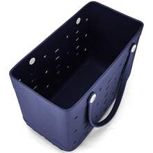 EVA Open Design Basket Bag, Solid Color Lightweight Beach Tote, Waterproof & Sand Resistant Handbag, Perforated Quick Dry Shoulder Bag, Washable & Durable, Ideal For Swimming, Sports, Travel, Camping, Picnic, Shopping, Gym, DIY Customizable, Multi-Size Options For Women, Great For Holiday Gifts - 彩色 - 查看 8
