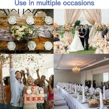 10pcs Elastic Chair Bows With Round Buckle Sliders, Spandex Chair Sashes For Graduation, Dance, Wedding, Party Decoration - Gold - View 6