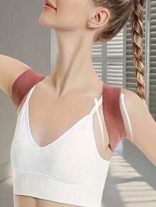 Corrector de postura ajustable, soporte para hombros y espalda para mujeres y hombres, soporte de fibra de poliéster para el pecho y la espalda, accesorios de sujetador, sin batería - Multicolor - Ver 2