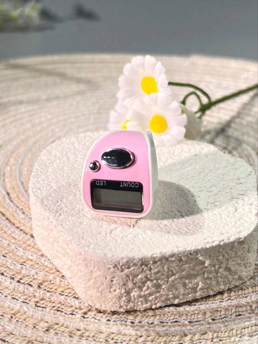 Mini Electronic Ring Counter With LED Backlight Digital Display, One-Click Reset Reusable Wearable Tally Counter, Suitable For Chanting, Handcraft, Inventory, Sports Events, Exhibitions, People Counting, Multi-Functional Daily Counter - Multicolor - View 1