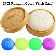 1/2/3 Pcs Squishable Food Stress Relief Toys: Colorful Mini Bread Squeeze Balls, Slow Rebound Anti-Stress Gadgets, Realistic Fake Bread Dough Balls, Stretchable Sensory Desktop Toys, Relieve Anxiety, Office Relaxation, Home Decor | Best Gift For Family And Friends - Multicolor - View 7