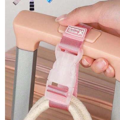 Correa de equipaje portátil, cinturón de equipaje ajustable y colorido con liberación rápida