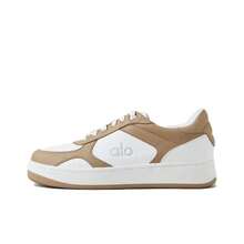Alo Yoga Recovery Mode Comfortable, Versatile, Non-Slip, Wear-Resistant Low-Top Sneakers, Unisex, Brown And White - A0685U-Gravel - 查看 15