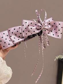 1pc New Polka Dot Hair Accessory, Large Vertical Clip Hair Clip, Suitable For Daily Wear, Claw Clips,Travel,Birthday - Multicolor - View 9