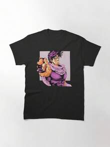 Du bist die nächste Zeile...! Klassisches T-Shirt Japanischer Anime Baumwolle T-Shirt, Vintage Manga Grafik, Mode Street Look, angenehmer Stoff, Unisex für Erwachsene, geeignet für alle Jahreszeiten, perfektes Fangeschenk - Schwarz - Übersicht 1