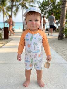 Baby Boys Swimwear - Orange - View 2