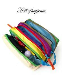 男女通用时尚休闲单肩斜挎手拿包，洗漱化妆包，日常旅行工作收纳包 - A - 查看 11