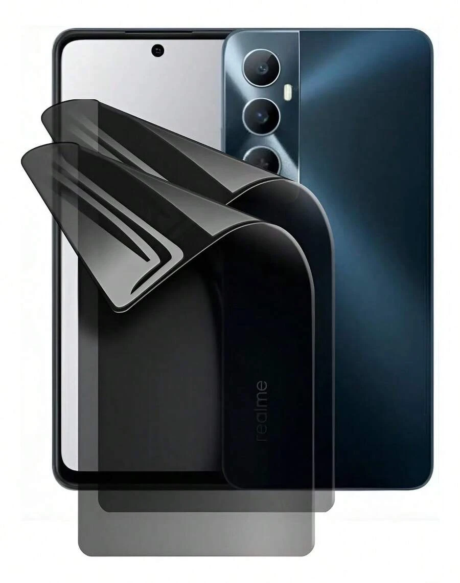Realme C65 - 2 Micas Hidrogel Diferentes acabados - Privacidad - Ver 1