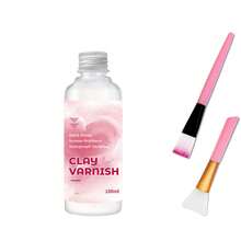 1/2/3 lọ 50ml/100ml Sáp đánh bóng đất sét chống thấm nước, bóng, tự khô, dùng để đánh bóng đá, sơn acrylic, sơn dầu, đồ thủ công tự làm, gốm sứ bóng. - hồng - Xem 13