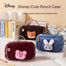 Túi tote cỡ lớn Disney Zootopia, hộp đựng văn phòng phẩm đa năng kẻ caro dễ thương, hộp bút chì di động tối giản dành cho học sinh, túi đựng bút hoạt hình. - Mảnh duy nhất - Xem 8