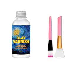 1/2/3 lọ 50ml/100ml Sáp bóng acrylic tự khô, chất bịt kín đất sét tự khô dùng cho gốm sứ, tranh sơn dầu, bảo dưỡng gỗ. - màu xanh da trời - Xem 15