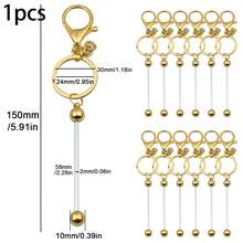 1 pieza Llavero de aleación de zinc de colores, conector para hacer joyas DIY, llavero, broche de bolso, colgante de coche, accesorio hecho a mano de aleación - hebilla de aleación DIY - Ver 12