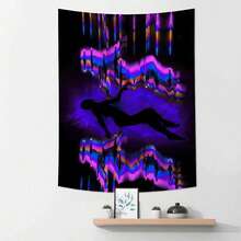 1pc Phantom Body Art Print Tapestry, Wall Decor, Ins Style, Polyester Hanging Wall Tapestry, Living Room Bedroom Office Wall Decoration, Dorm, Home Decor, Party Decor, Rectangle Kitchen Wall Hanging Cloth With Drape,  (With Hook) - Tapestries, Wall Tapestry, Aesthetic Tapestry, Bohemian Tapestry, Mandala Tapestry, Cool Wall Hanging, Room Decor Tapestry, Hippie Tapestry, Boho Decor, Easy To Hang Art, Tapestry For Bedroom, Wall Deocr, Backdrop, Arch Backdrop, Flags For Bedroom - 彩色 - 查看 8