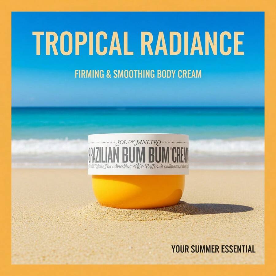 Sol De Janeiro Brazilian Bum Bum Cream 75ml – Visibly Firming Body Lotion With Cheirosa 62 Scent – Hydrating & Tightening Body Cream For All Skin Types - Dầu dừa - 75ml - Xem 1