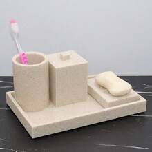 Cotton Swab/Cotton Bud Storage Box, European Style Bath Salt Box, Cotton Swab Tube, Cotton Swab Box, Nordic Toothpick Box, Storage Box, Bath Salt Jar, Hotel Bathroom Storage Box, Dustproof With Lid - Cotton Swab Box - View 7