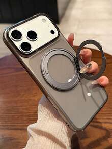 Ốp lưng điện thoại trong suốt cao cấp xoay 360° tương thích với iPhone 17 Pro Max 17 Pro 17 16 Pro Max 16 Pro 16 15 Pro Max 15 Pro 15 14 Pro Max 13 12 11 Pro Max Plus, chống sốc. - Trong suốt màu đen - Xem 4