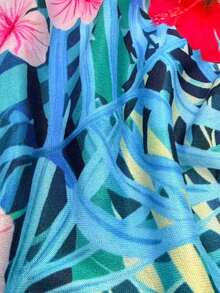 1pc Digital Printed Milk Silk High Elasticity Outdoor Sofa Cushion Cover, Dust-Proof And Dirt-Resistant, Suitable For All Seasons - Multicolor - View 10