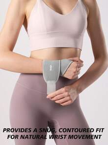 VBOSI 1 Piece Women Men Adjustable Neoprene Wrist Support Wraps With Breathable Holes - Grey - View 4