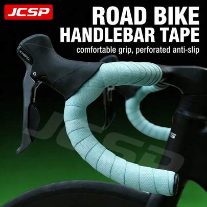 JCSP 穿孔公路自行车把带，EVA防滑减震自行车把带，带端塞，自行车配件