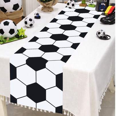 1 chiếc khăn trải bàn in hình bóng đá, khăn trải bàn chống thấm nước thiết kế hình quả bóng đá, đồ dùng cho người hâm mộ bóng đá, vật trang trí trung tâm bàn tiệc bóng đá, đồ trang trí sinh nhật, khăn trải bàn tiệc chủ đề bóng đá, đồ trang trí bàn làm việc cho người hâm mộ bóng đá, khăn trải bàn tiệc tiết lộ giới tính, đồ dùng tiệc mừng em bé, khăn trải bàn tiệc sinh nhật lần thứ nhất, đồ trang trí nhà cửa, đồ dùng nhà bếp, đồ trang trí bàn, đồ trang trí bàn.