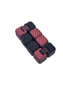 1pc Honeycomb Textured Mini Transformable Magic Cube, Fidget Toy, Textured Infinite Rotation Stress Relief Toy, Desktop Finger Toy - Multicolor - View 6