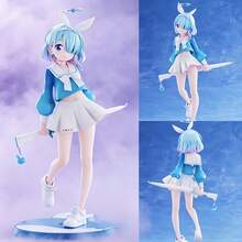 1pc Standing Anime Girl Figure, Suitable For Desktop Decoration, 2D Hobby Collection Model, Figure, Gift Figure - Multicolor - View 2
