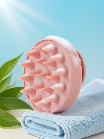 1 chiếc bàn chải gội đầu massage da đầu bằng silicon, bàn chải massage tẩy tế bào chết da đầu để chăm sóc tóc, thích hợp để tắm cho thú cưng, tiệm làm tóc, phụ kiện phòng tắm, bàn chải và lược chải tóc, dụng cụ tạo kiểu tóc, sản phẩm và phụ kiện tóc, tiệm cắt tóc, đồ dùng du lịch, đồ dùng học tập, đồ dùng nghỉ lễ, phụ kiện tóc nữ.